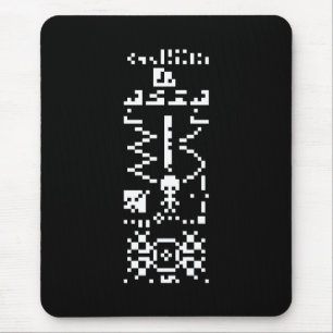 Tapis De Souris Réponse du message binaire Arecibo