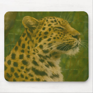 Tapis De Souris Repose du léopard dans le cadre du sanctuaire