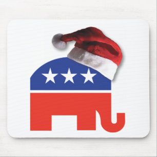 Tapis De Souris Républicain-éléphant-XMAS