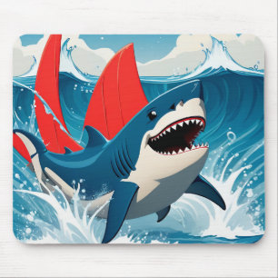Tapis De Souris Requin dans l'océan 