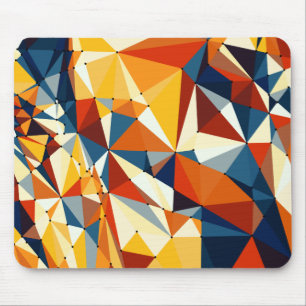 Tapis De Souris Réseau de triangles multicolores