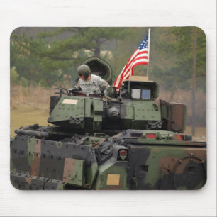 Tapis De Souris réservoir militaire avec nous mousepad de drapeau