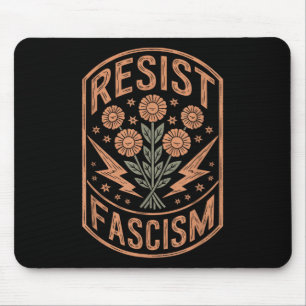Tapis De Souris Résister à la protestation contre le fascisme Trum