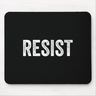 Tapis De Souris Résister Marche De Protestation Anti-Trump Politiq