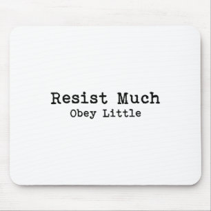 Tapis De Souris Résistez Beaucoup Obey Little Poetry Amateurs de l