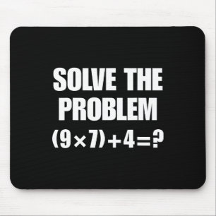 Tapis De Souris Résoudre le problème – Équation mathématique drôle