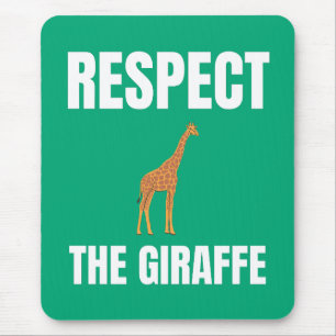Tapis De Souris Respectez La Giraffe