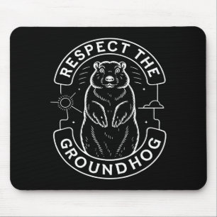 Tapis De Souris Respectez les enfants de la marmotte Hommes Femmes