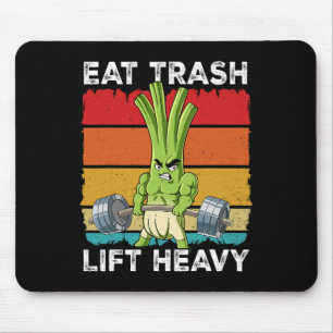 Tapis De Souris Ressort Onion Gym Entraînement Poids Manger Trash