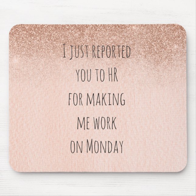 Tapis De Souris Ressources humaines HR Funny Mousepad Office Humou (Devant)
