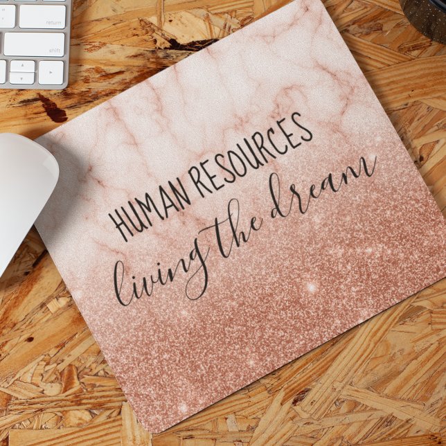 Tapis De Souris Ressources humaines Vivre le bureau du rêve Humour (Créateur téléchargé)