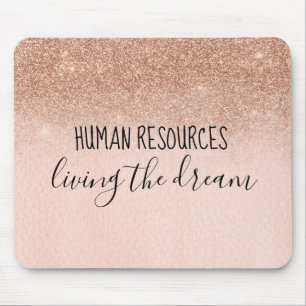 Tapis De Souris Ressources Humaines Vivre le Rêve Humour de Bureau