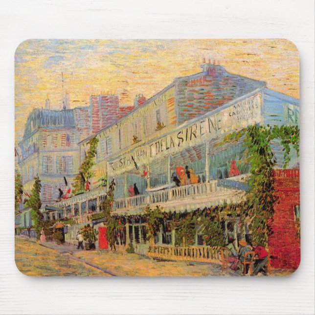 Tapis De Souris Restaurant Sirene, Asnières par Vincent van Gogh (Devant)