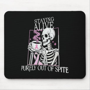 Tapis De Souris Rester Vivant Simplement Hors De Ste, Squelette dr