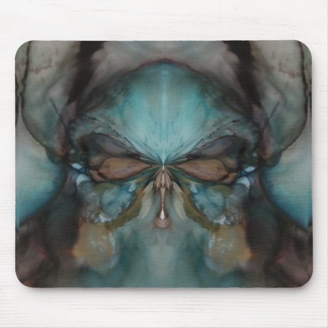 Tapis De Souris Résumé Design Effrayant Viking Masque (Devant)