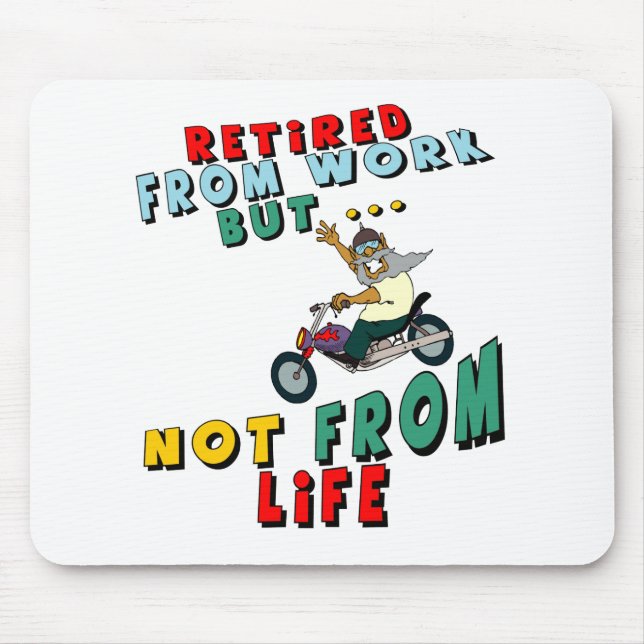 Tapis De Souris Retiré du travail (Devant)