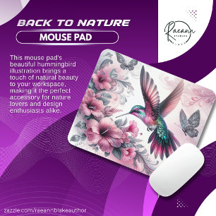 Tapis De Souris Retour à la nature Carton de souris des colibris