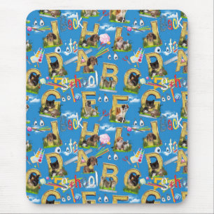 Tapis De Souris Retour À L'École ABC Conception Répétée