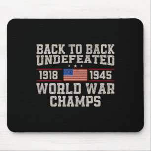 Tapis De Souris Retour Retour Retour Guerre Mondiale Indéférée Cha