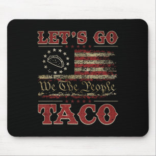 Tapis De Souris Retro Allons Taco Chemise Drôle Allons Taco Pour