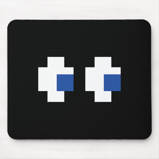 Tapis De Souris Retro Arcade Gaming Halloween Ghost Partner Group (Devant)