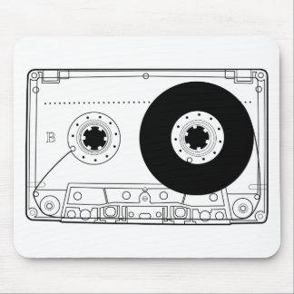 Tapis De Souris rétro cassette vintage graphique de T-shirt de
