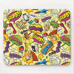 Tapis De Souris Retro Comic Pop Art Souris Pad Magie