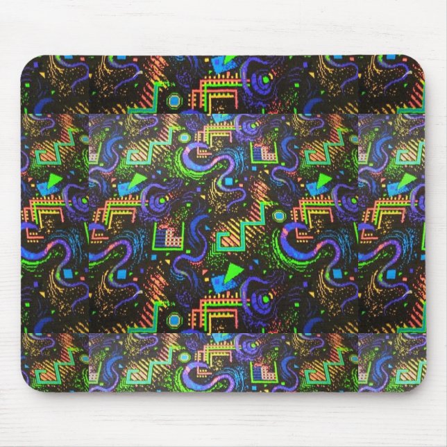 Tapis De Souris Rétro conception Mousepad de tapis d'arcade (Devant)