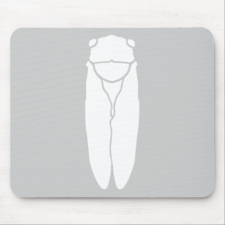 Tapis De Souris Rétro copie blanche d'insecte de cigale