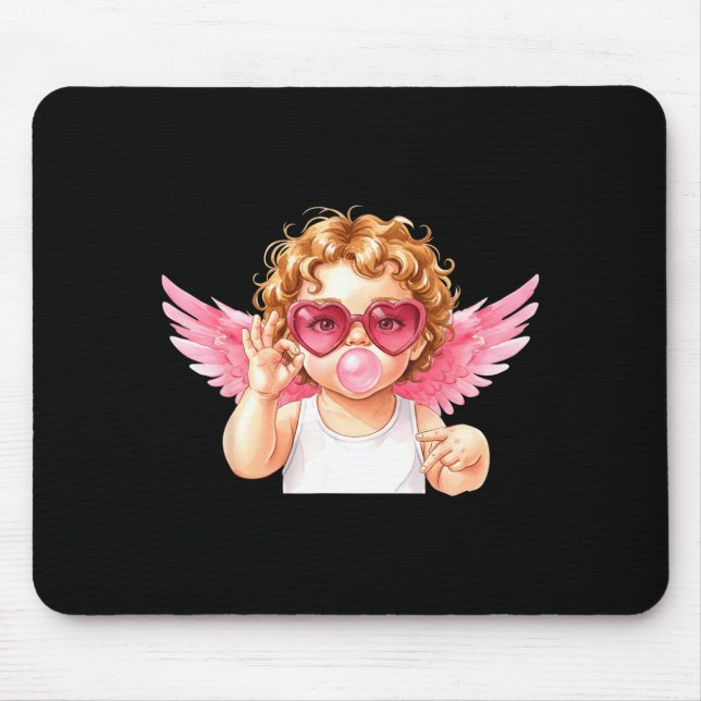 Tapis De Souris Retro Cud 67 Meme Bubblegum Funny Six Seven Valent (Devant)