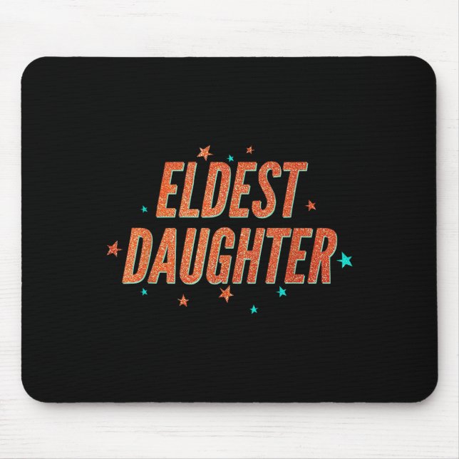 Tapis De Souris Retro Eldest Daughter Team Gift For Eldest Daughte (Devant)