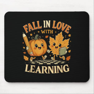 Tapis De Souris Retro Fall In Love Avec Apprentissage Automne Citr