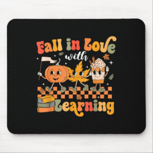 Tapis De Souris Retro Fall In Love Avec Apprentissage Automne Citr