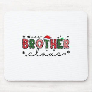 Tapis De Souris Retro Famille de Noël Cute Frère Claus Xm