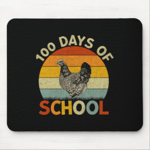 Tapis De Souris Retro Garçons Filles Enseignants 100ème Jour De L'