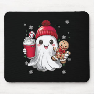 Tapis De Souris Retro Ghost Beanie Noël Fêtes de Noël Café G