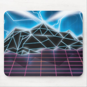 Tapis De Souris Rétro graphique de jeu vidéo des années 1980