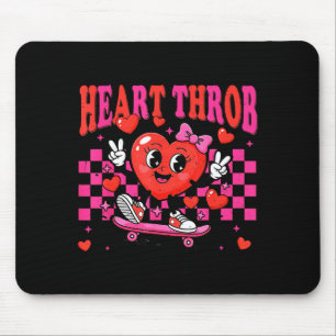 Tapis De Souris Retro Groovy Coup de Foudre Saint Valentin Tout-Pe