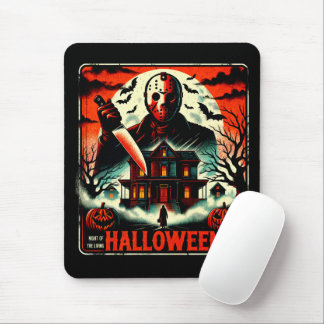 Tapis De Souris Rétro Halloween Horror Night 80s Slasher Vibes