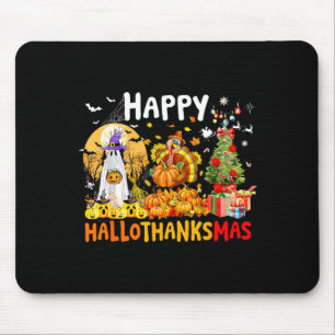 Tapis De Souris Retro Halloween Thanksgiving Christmas Joyeux Noël