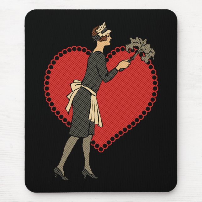 Tapis De Souris Retro Maid (Devant)