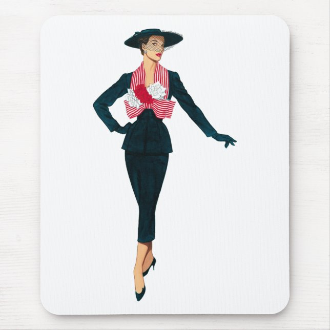 Tapis De Souris Rétro mode Mousepad (Devant)