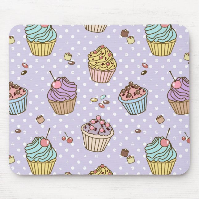 Tapis De Souris Rétro motif de bonbons (Devant)