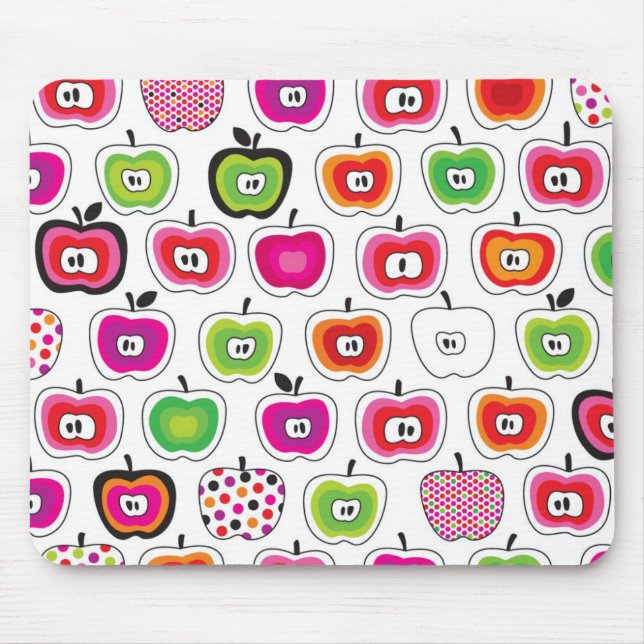 Tapis De Souris Rétro motif mignon de pomme (Devant)