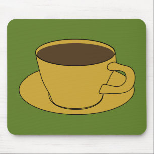 Tapis De Souris Rétro mousepad de tasse de café