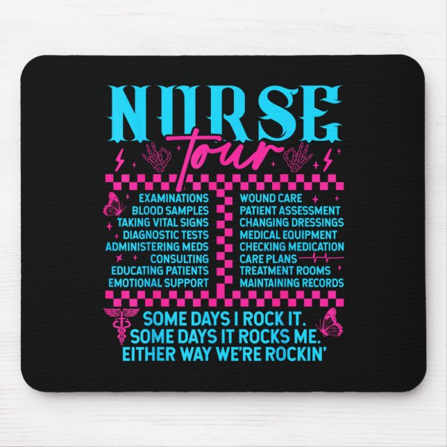 Tapis De Souris Retro Nurse Nurse Week Men Women Nurse  (Devant)