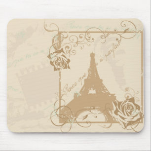 Tapis De Souris Rétro Paris Mousepad