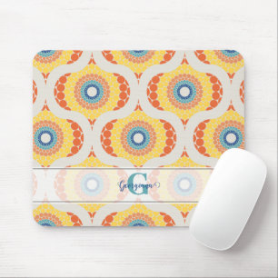 Tapis De Souris Retro personnalisé Aegean Eté Radiant Mandala