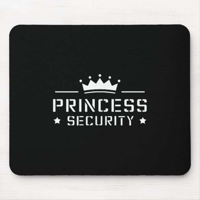 Tapis De Souris Retro Princess Sécurité Garçons Frère Anniversaire (Devant)