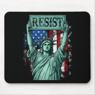Tapis De Souris Rétro Résiste Pas Mon Président Anti-trump
